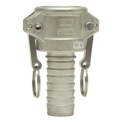 Stainless Steel 1" Female Camlock to Hose Shank