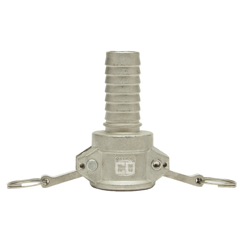 Stainless Steel 1" Female Camlock to Hose Shank