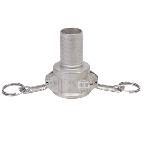 Stainless Steel 1 1/2" Female Camlock to Hose Shank