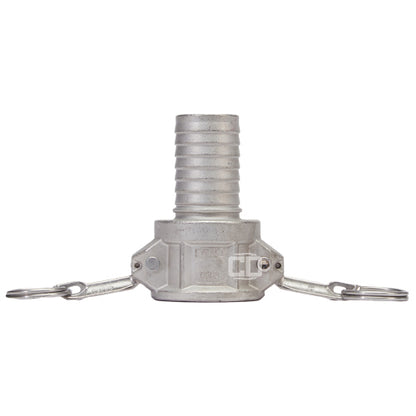 Stainless Steel 1 1/2" Female Camlock to Hose Shank