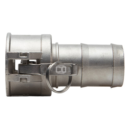 Stainless Steel 2" Female Camlock to Hose Shank (USA)