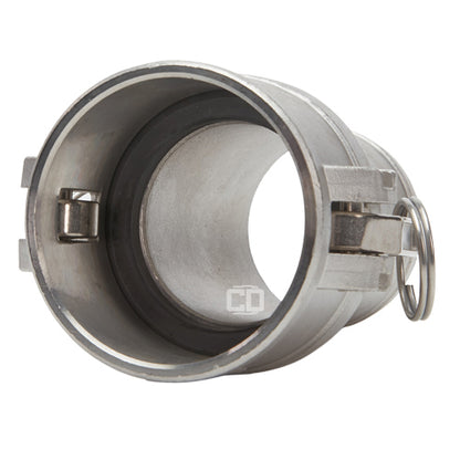 Stainless Steel 2 1/2" Female Camlock to Hose Shank (USA)