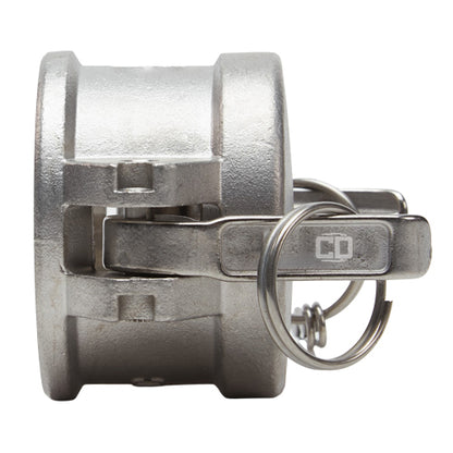 Stainless Steel 1 1/2" Camlock Female Dust Cap