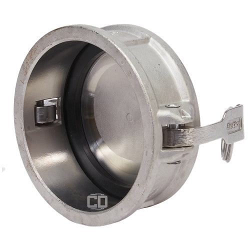 Stainless Steel 4" Camlock Female Dust Cap