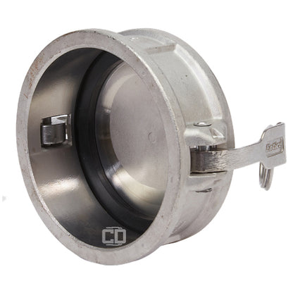 Stainless Steel 4" Camlock Female Dust Cap