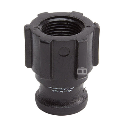 Plastic 3/4" Male Camlock x 3/4" Female NPT (USA)