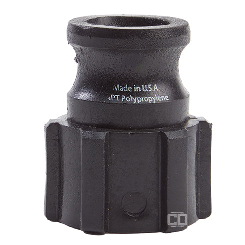Plastic 3/4" Male Camlock x 3/4" Female NPT (USA)