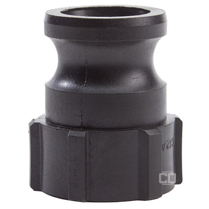 Plastic 1 1/4" Male Camlock x 1 1/4" Female NPT (USA)