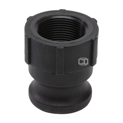 Plastic 1 1/2" Male Camlock x 1 1/4" Female NPT
