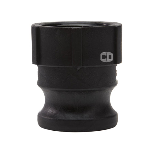 Plastic 1 1/2" Male Camlock x 1 1/2" Female NPT