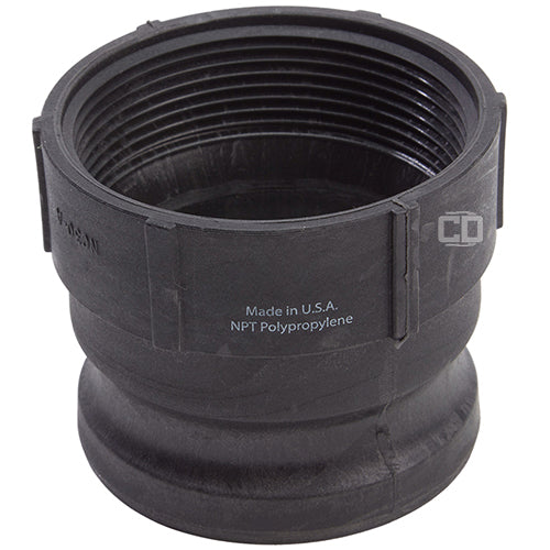 Plastic 3" Male Camlock x 3" Female NPT (USA)