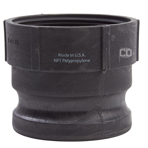 Plastic 3" Male Camlock x 3" Female NPT (USA)