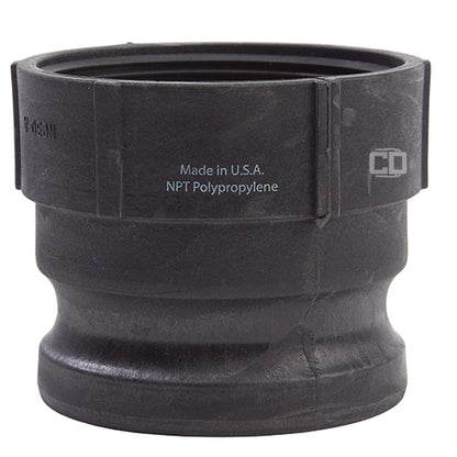 Plastic 3" Male Camlock x 3" Female NPT (USA)