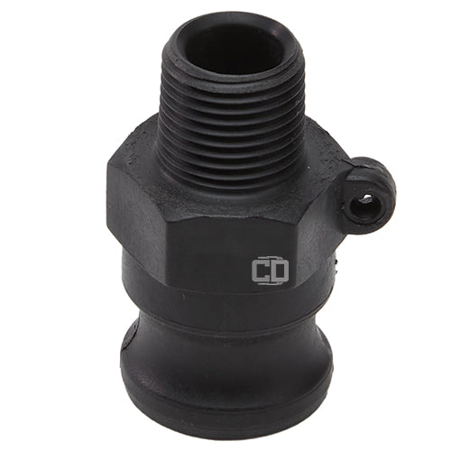 Plastic 3/4" Male Camlock x 1/2" Male NPT