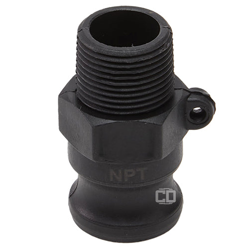 Plastic 3/4" Male Camlock x 3/4" Male NPT