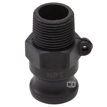 Plastic 3/4" Male Camlock x 3/4" Male NPT