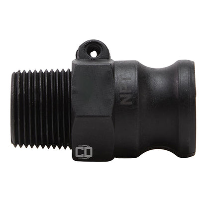 Plastic 3/4" Male Camlock x 3/4" Male NPT