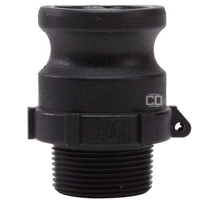 Plastic 1 1/2" Male Camlock x 1 1/4" Male NPT