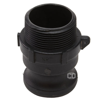 Plastic 1 1/2" Male Camlock x 1 1/2" Male NPT