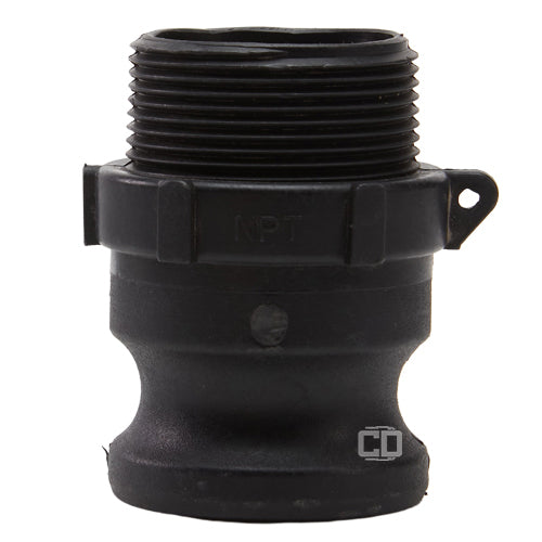 Plastic 1 1/2" Male Camlock x 1 1/2" Male NPT