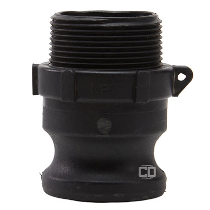 Plastic 1 1/2" Male Camlock x 1 1/2" Male NPT