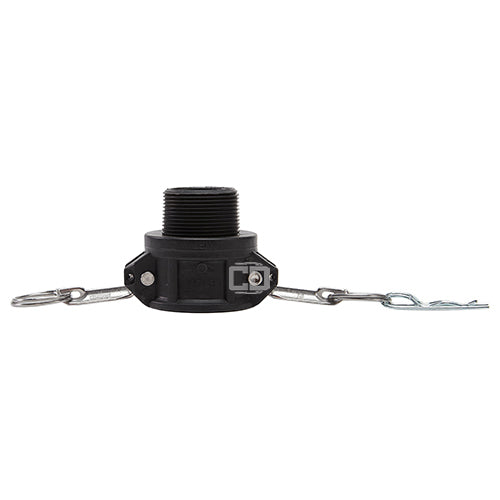 Plastic 1 1/2" Female Camlock x 1 1/2" Male NPT