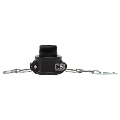 Plastic 1 1/2" Female Camlock x 1 1/2" Male NPT