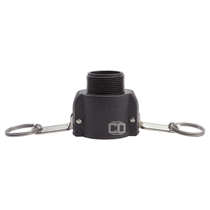 Plastic 1 1/2" Female Camlock x 1 1/2" Male NPT (USA)
