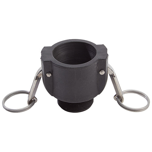Plastic 1 1/2" Female Camlock x 1 1/2" Male NPT (USA)