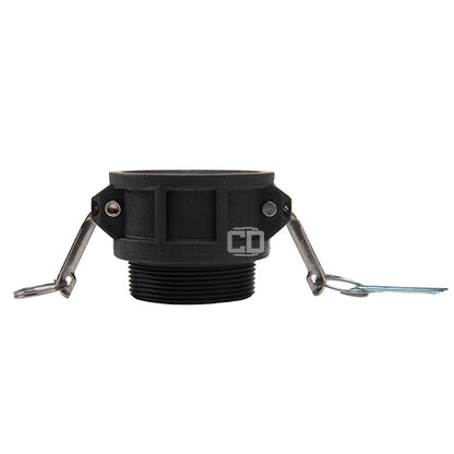 Plastic 3" Female Camlock x 3" Male NPT