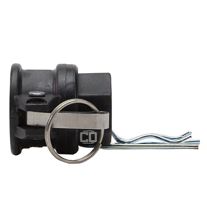 Plastic 3/4" Female Camlock x 1/2" Female NPT