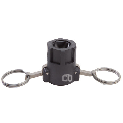 Plastic 3/4" Female Camlock x 3/4" Female NPT (USA)