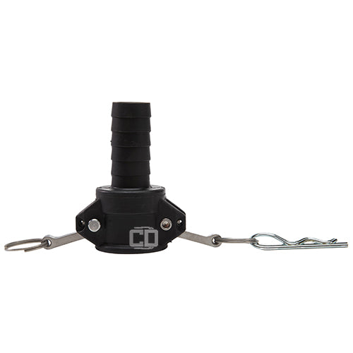 Plastic 1" Female Camlock to Hose Shank