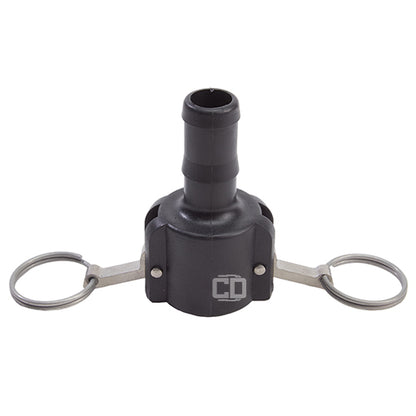 Plastic 1" Female Camlock to Hose Shank (USA)