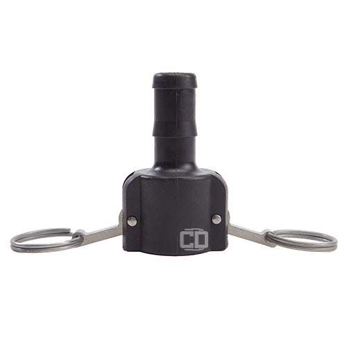 Plastic 1" Female Camlock to Hose Shank (USA)