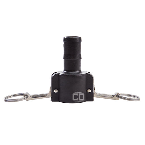 Plastic 1 1/4" Female Camlock to Hose Shank (USA)