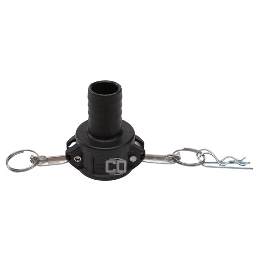 Plastic 1 1/2" Female Camlock to Hose Shank