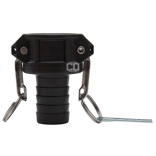 Plastic 1 1/2" Female Camlock to Hose Shank