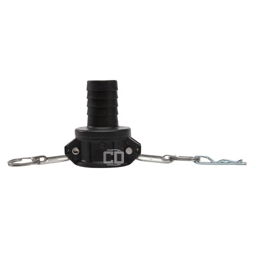 Plastic 1 1/2" Female Camlock to Hose Shank