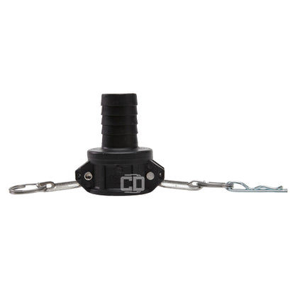 Plastic 1 1/2" Female Camlock to Hose Shank