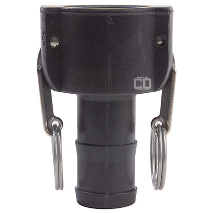 Plastic 1 1/2" Female Camlock to Hose Shank (USA)