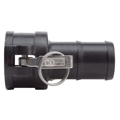 Plastic 2" Female Camlock to Hose Shank (USA)