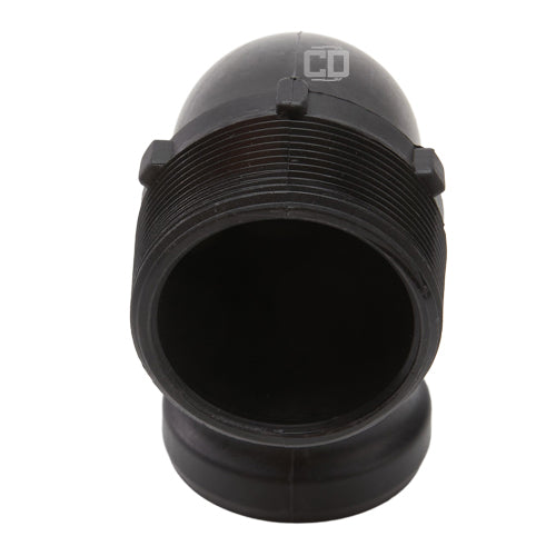 Plastic 2" Male Camlock x 2" Male NPT 90 Degree Elbow
