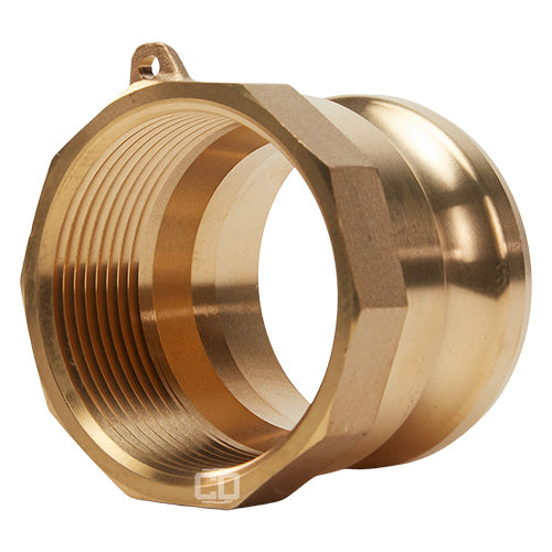 Brass 2 1/2" Male Camlock x 2 1/2" Female NPT (USA)