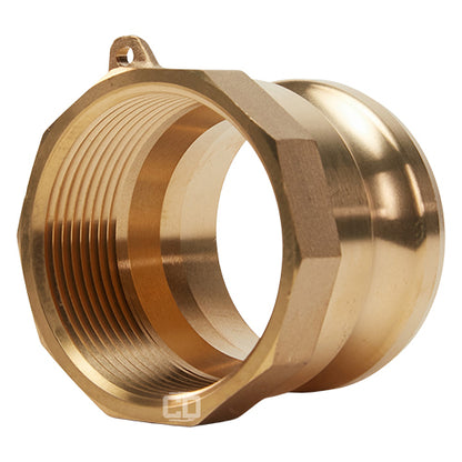Brass 2 1/2" Male Camlock x 2 1/2" Female NPT (USA)