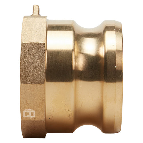 Brass 2 1/2" Male Camlock x 2 1/2" Female NPT (USA)