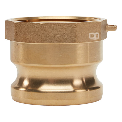 Brass 2 1/2" Male Camlock x 2 1/2" Female NPT (USA)