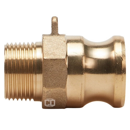 Brass 1/2" Male Camlock x 1/2" Male NPT (USA)