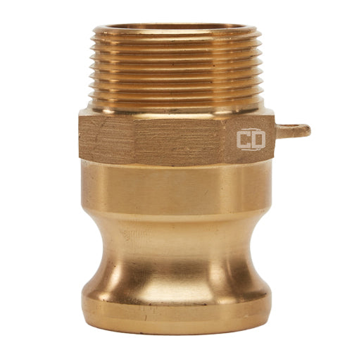 Brass 1 1/4" Male Camlock x 1 1/4" Male NPT