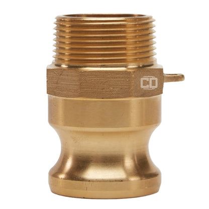 Brass 1 1/4" Male Camlock x 1 1/4" Male NPT